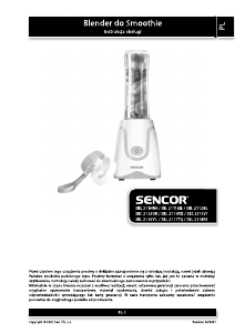 Instrukcja Sencor SBL 2110WH Blender