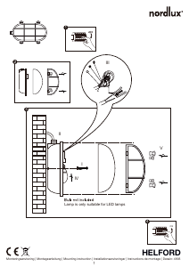 Mode d’emploi Nordlux Helford Lampe