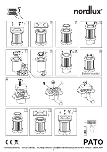 Manuale Nordlux Pato Square Lampada