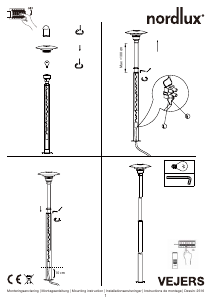 Bruksanvisning Nordlux Vejers 2M Lampe