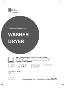 Manual LG F4J6VG1W Washer-Dryer