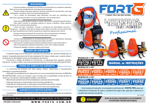 Manual FORTG FG033 Máquina de limpeza a alta pressão