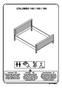 Bedienungsanleitung Beter Bed Columbo Bettgestell