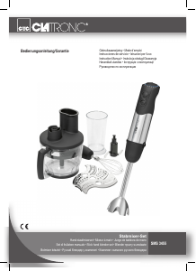 Manuale Clatronic SMS 3455 Frullatore a mano