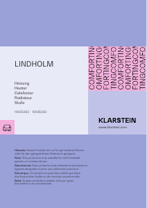 Handleiding Klarstein 10035362 Lindholm Kachel