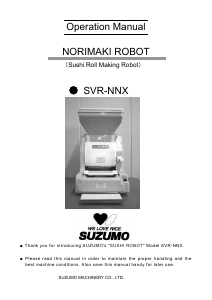 Manual Suzumo SVR-NNX Sushi Machine