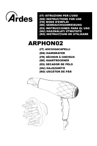 Manual Ardes ARPHON02 Hair Dryer