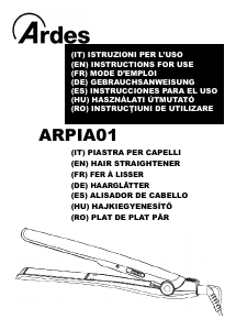 Manual Ardes ARPIA01 Hair Straightener