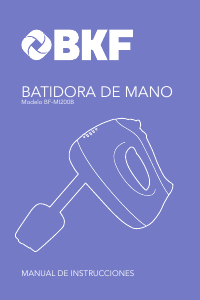 Manual de uso BKF BF-MI200B Batidora de varillas