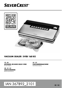 Handleiding SilverCrest SVEB 160 B2 Vacumeermachine