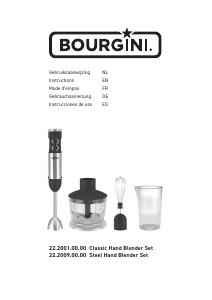 Manual de uso Bourgini 22.2009.00.00 Batidora de mano