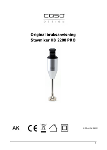 Bruksanvisning Caso HB 2200 PRO Stavmixer