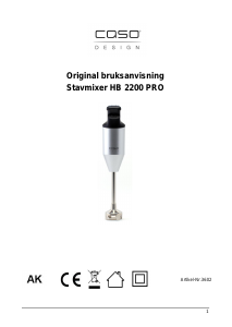 Brugsanvisning Caso HB 2200 PRO Stavblender