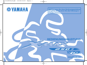 Bedienungsanleitung Yamaha X-max (2009) Roller