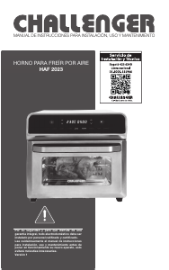 Manual de uso Challenger HAF 2023 Horno