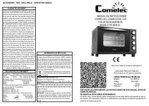 Manual de uso Comelec HO3809CL Horno