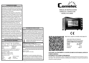 Manual Comelec HO3800IE Forno