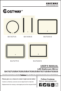 Handleiding Costway BA7638US Weegschaal