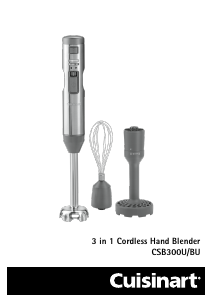 Manual Cuisinart CSB-300U Hand Blender