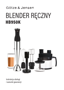 Instrukcja Götze & Jensen HB950K Blender ręczny