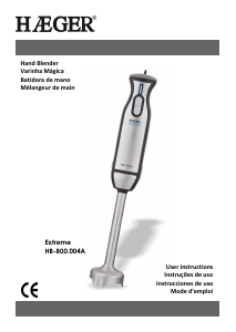 Manual Haeger HB-800.004A Hand Blender