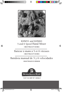 Manual de uso KitchenAid KHM512ER Batidora de varillas