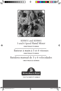 Manual KitchenAid KHM512AQ Hand Mixer
