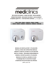 Manual Mediclinics E88A Saniflow Secador de mão