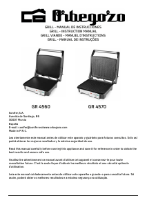 Handleiding Orbegozo GR 4560 Contactgrill