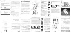 Manual de uso Oster 2577 Batidora de varillas