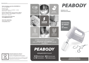 Manual de uso Peabody PE-HM550 Batidora de varillas
