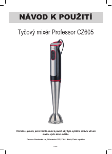 Návod Professor CZ605 Ponorný mixér