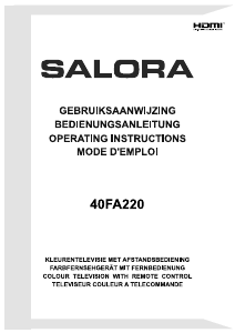 Mode d’emploi Salora 40FA220 Téléviseur LED