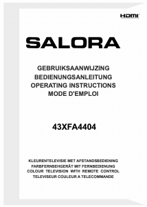 Manual Salora 43XFA4404 LED Television