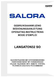 Mode d’emploi Salora LANGATON32SO Téléviseur LED
