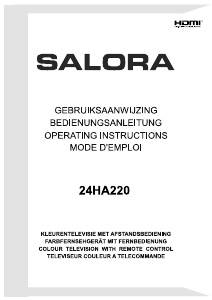 Mode d’emploi Salora 24HA220 Téléviseur LED