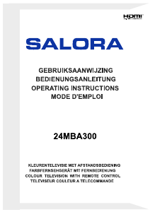 Mode d’emploi Salora 24MBA300 Téléviseur LED