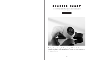 Manual Sharper Image 207232 Massage Device