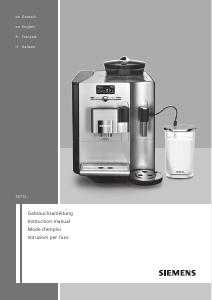 Mode d’emploi Siemens TE713501DE Cafetière