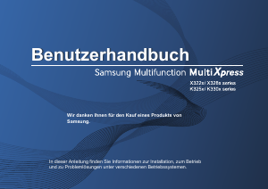 Bedienungsanleitung Samsung MultiXpress X3280NR Multifunktionsdrucker