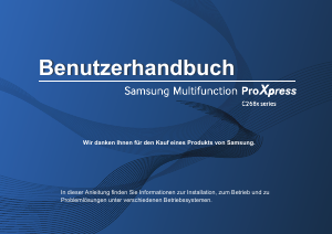 Bedienungsanleitung Samsung ProXpress C2680FX Multifunktionsdrucker