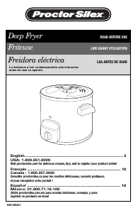 Mode d’emploi Proctor Silex 35017Y Friteuse