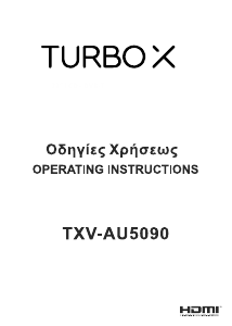 Handleiding Turbo-X TXV-AU5090 LED televisie