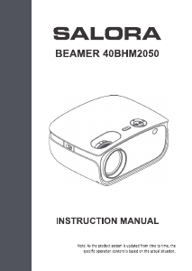 Handleiding Salora 40BHM2050 Beamer