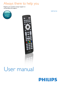 Manual Philips SRP2018 Remote Control