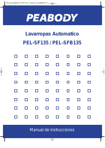 Manual de uso Peabody PEL-SF135 Lavadora