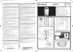 Manual Delabie NT 510621 Speedjet Hand Dryer