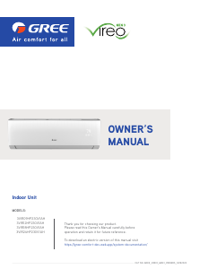 Manual Gree 3VIR18HP230V1AH Air Conditioner
