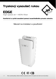 Manuál Jet Dryer Edge Vysoušeč rukou