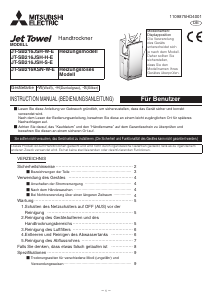 Bedienungsanleitung Mitsubishi JT-SB126JSH-S-E Händetrockner